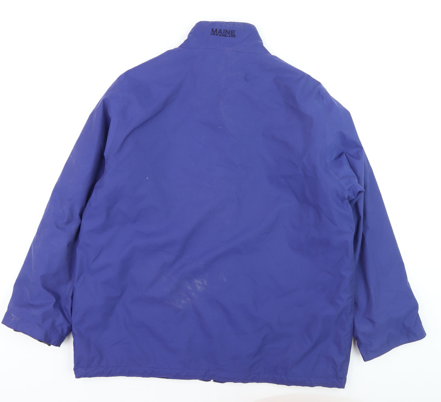 Maine New England Womens Blue Size 18 Waterproof Full Zip Jacket