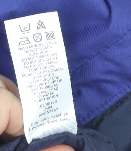 Maine New England Womens Blue Size 18 Waterproof Full Zip Jacket