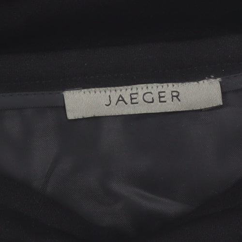 Jaeger Women Black Wool Midi Trumpet Skirt Size 8
