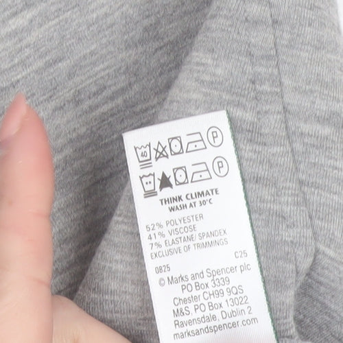 Marks and Spencer Women Grey Size 10 Jogger Trousers