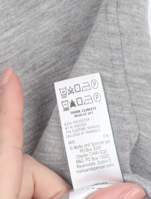 Marks and Spencer Women Grey Size 10 Jogger Trousers