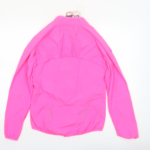 Atmosphere Womens Pink Size 10 Workout Windbreaker Jacket