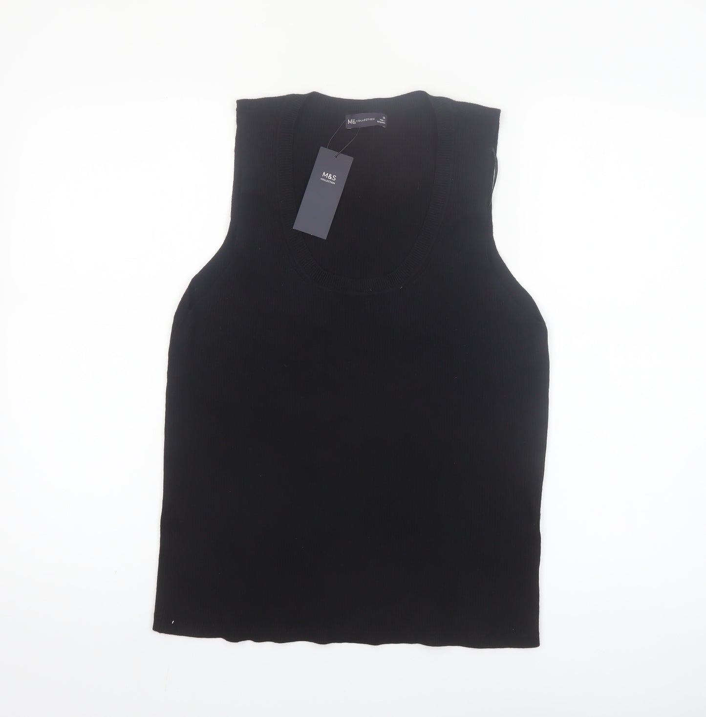 Marks and Spencer Women's Black Sleeveless Tank Top Size 20