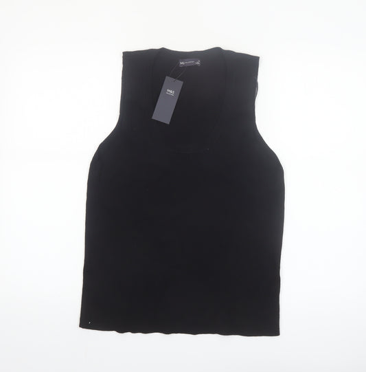 Marks and Spencer Women's Black Sleeveless Tank Top Size 20
