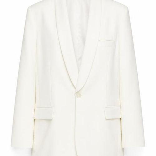 Nasty Gal Women’s White Tuxedo Blazer UK 8 Shawl Lapel