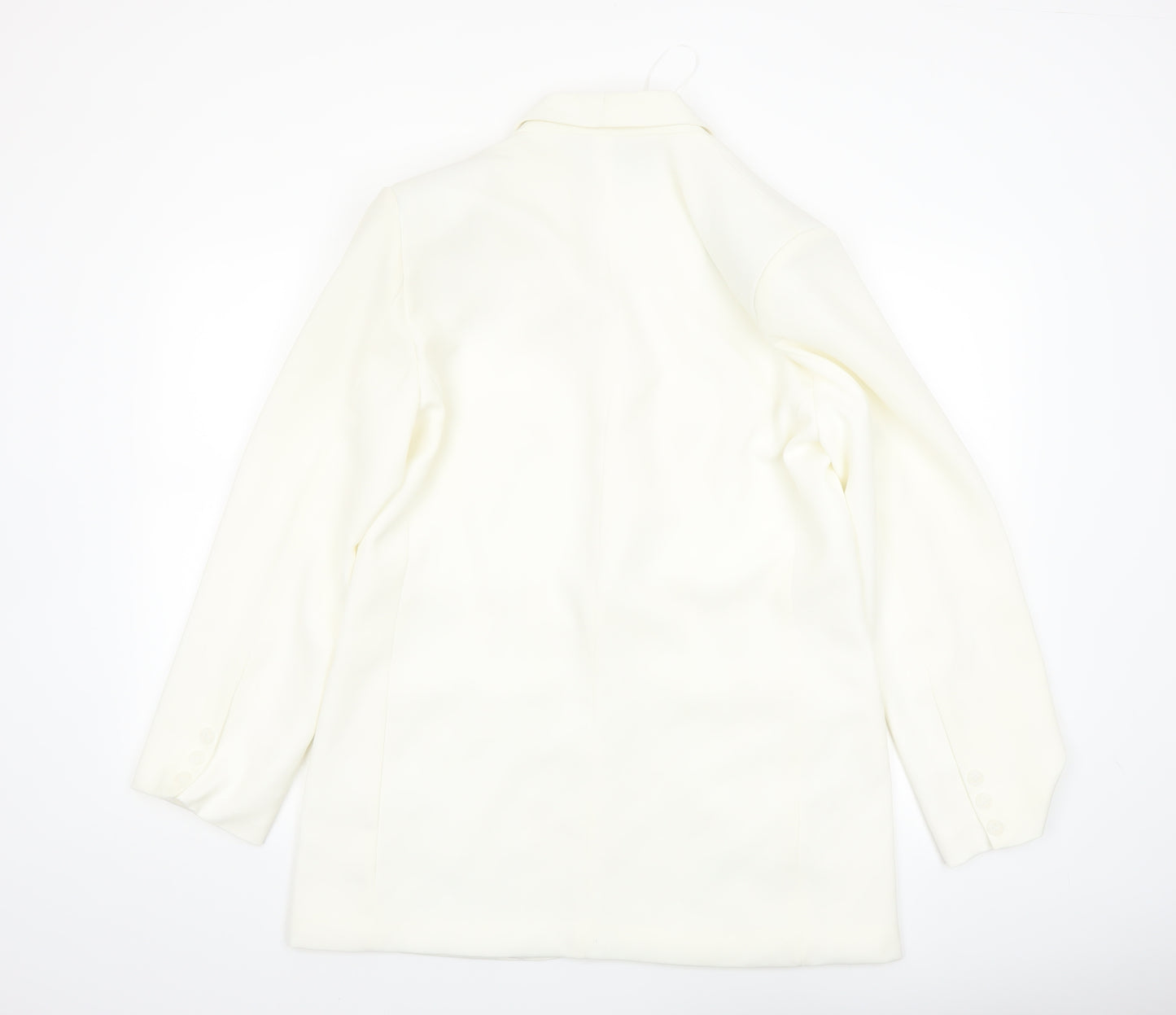 Nasty Gal Women’s White Tuxedo Blazer UK 8 Shawl Lapel