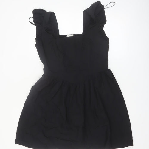 Marks and Spencer Women's Black Size 12 Sleeveless Skater Dress
