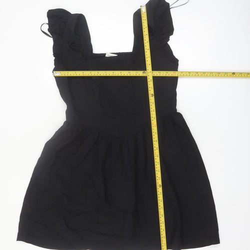 Marks and Spencer Women's Black Size 12 Sleeveless Skater Dress
