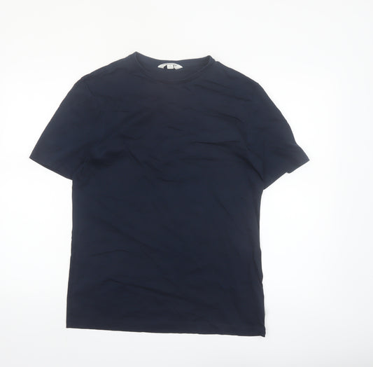 Marks and Spencer Autograph Men's Blue Supima Cotton T-Shirt Size S
