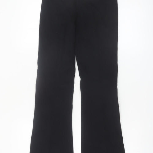 Marks and Spencer Womens Black Flared Stretch Trousers Size 6