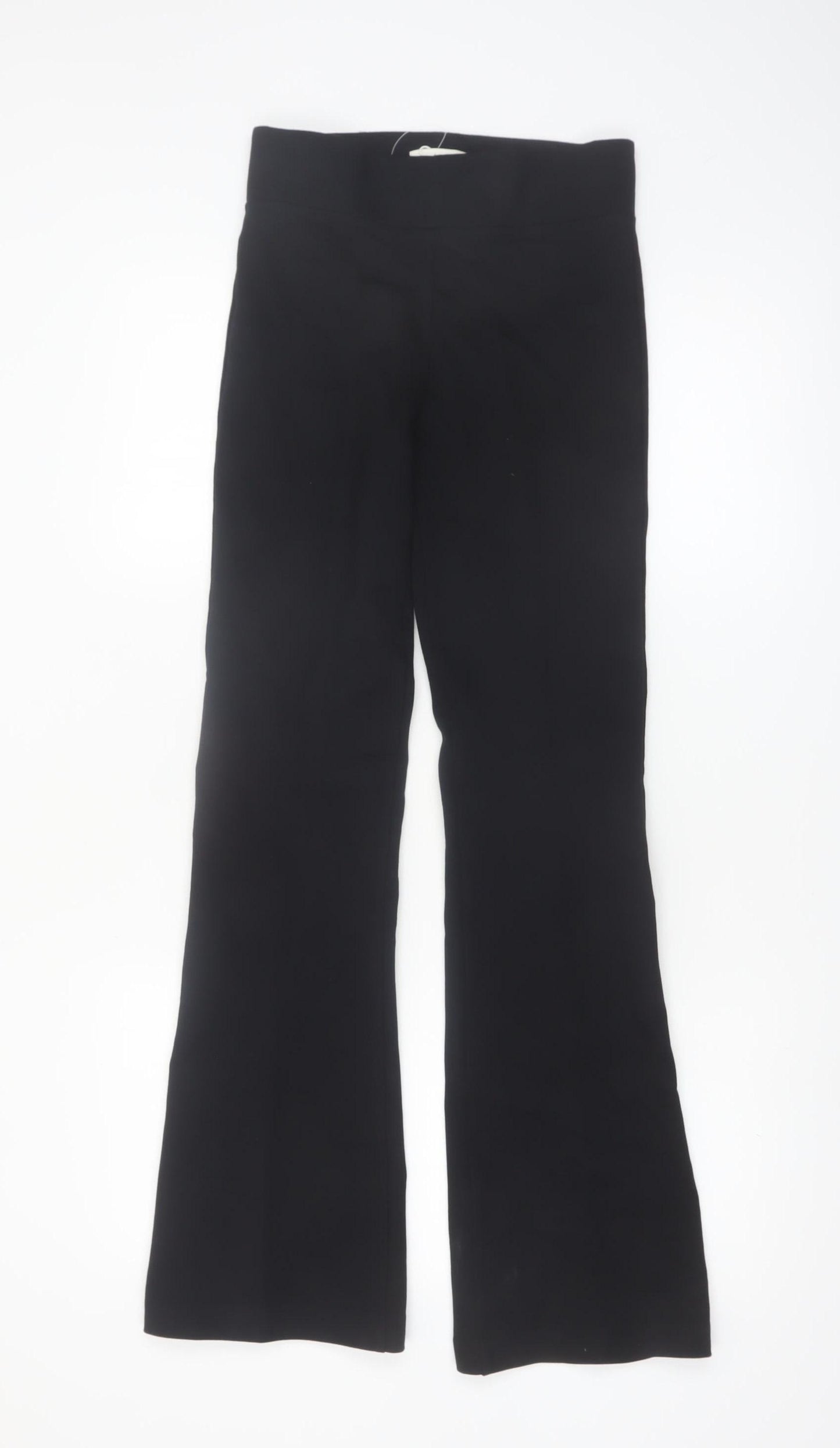 Marks and Spencer Womens Black Flared Stretch Trousers Size 6