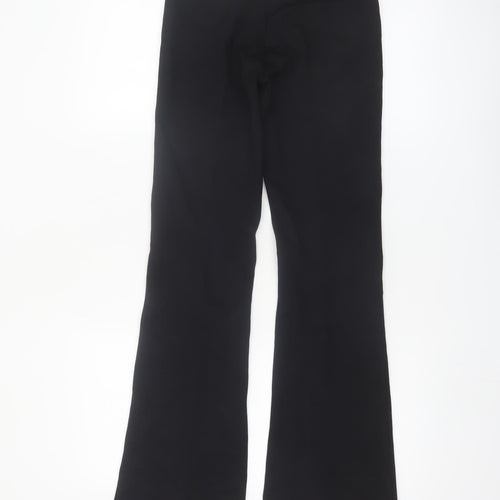 Marks and Spencer Womens Black Flared Stretch Trousers Size 6