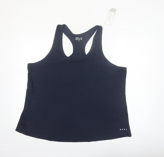 Souluxe Women Black XL Racerback Tank Top Moisture-Wicking Gym Vest