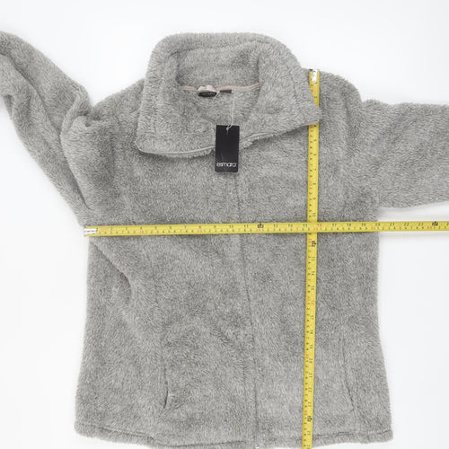 Esmara Women Grey Fleece Zip Up Jacket Size 18 Regular