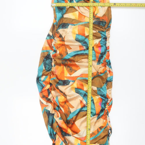 PrettyLittleThing Women’s Multicoloured Halter Slip Dress Size 8