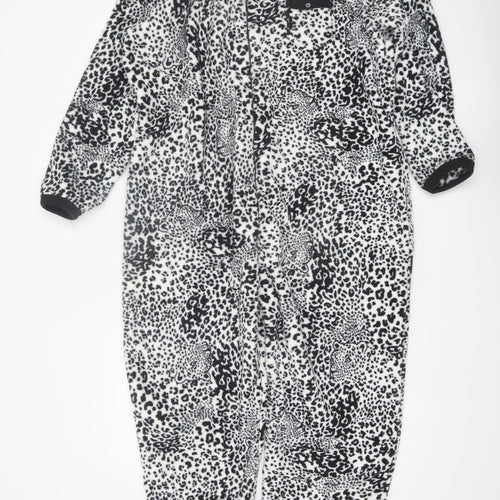 Love to Lounge Women's Black Animal Print Fleece One Piece Size 18-20