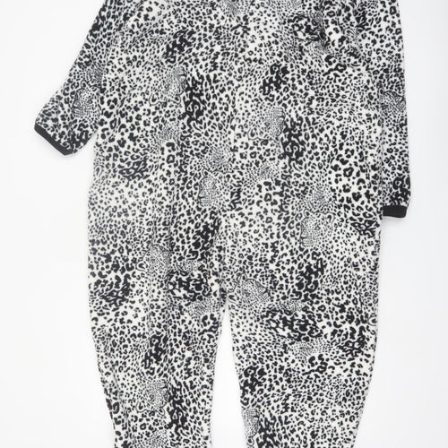 Love to Lounge Women's Black Animal Print Fleece One Piece Size 18-20