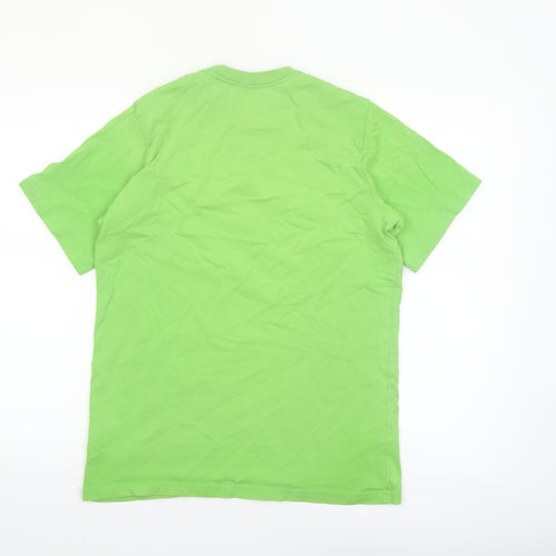 Nike Boys Green Logo Graphic Print Short Sleeve Cotton T-Shirt XL 13-14 Years