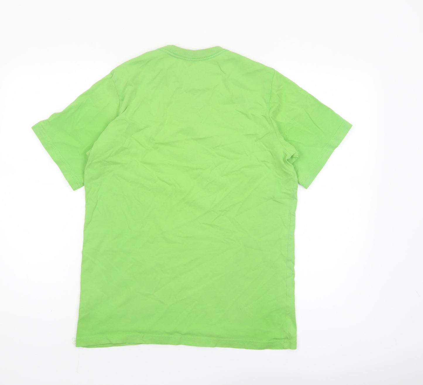 Nike Boys Green Logo Graphic Print Short Sleeve Cotton T-Shirt XL 13-14 Years