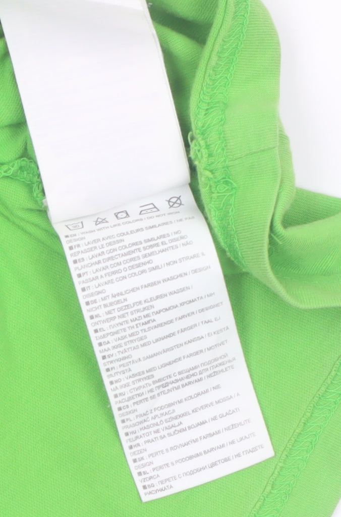 Nike Boys Green Logo Graphic Print Short Sleeve Cotton T-Shirt XL 13-14 Years