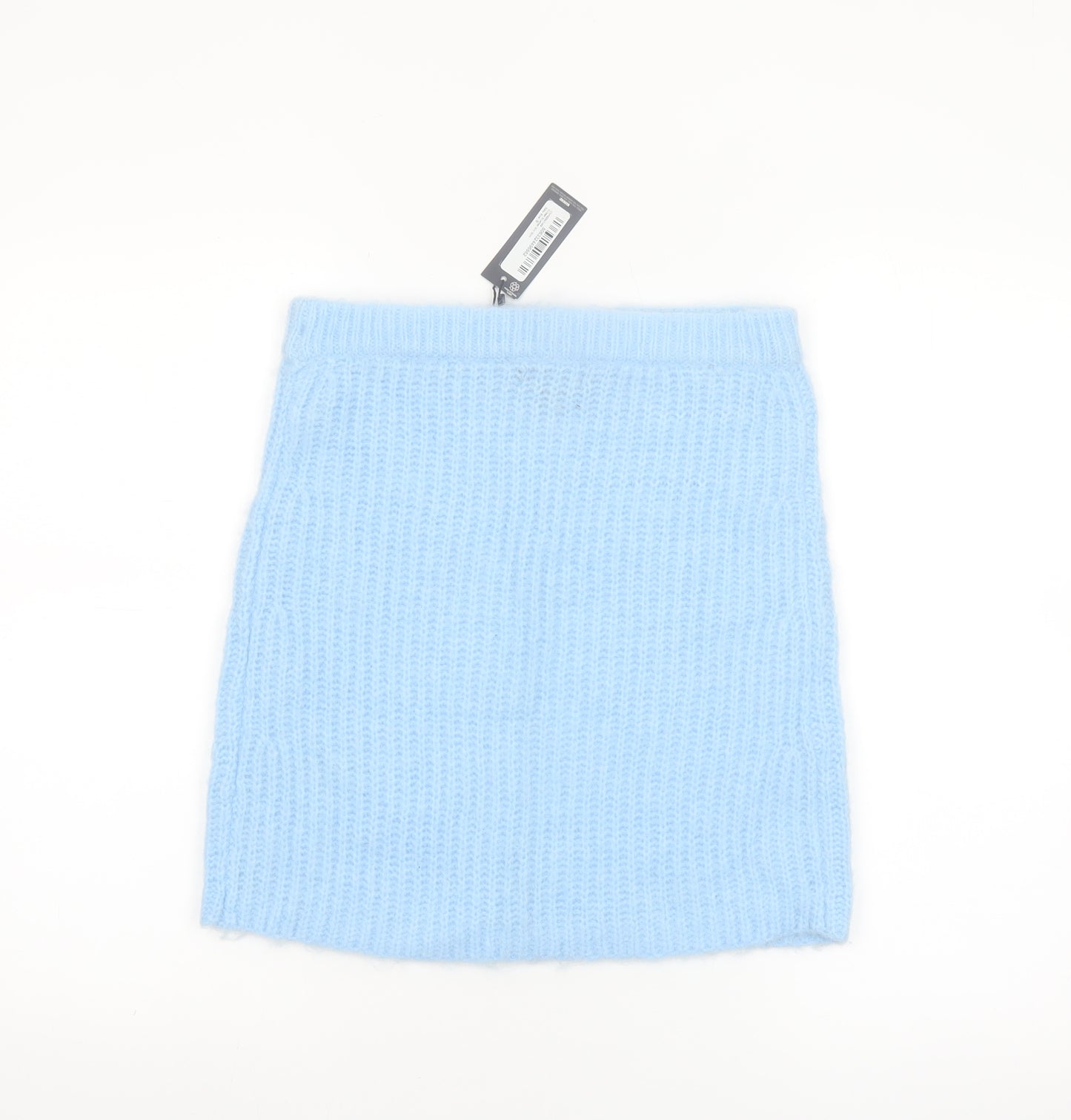 PrettyLittleThing Women’s Blue Knit Short Pencil Skirt Size S