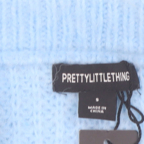 PrettyLittleThing Women’s Blue Knit Short Pencil Skirt Size S