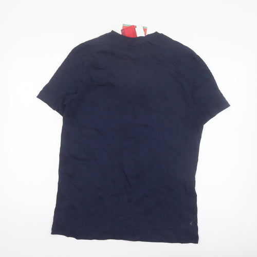 Tu Peanuts Men's Blue Christmas Snoopy Graphic T-Shirt M