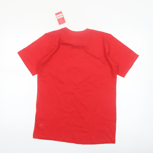 Splash Arts Men's Red Switzerland Flag Cotton T-Shirt XS
