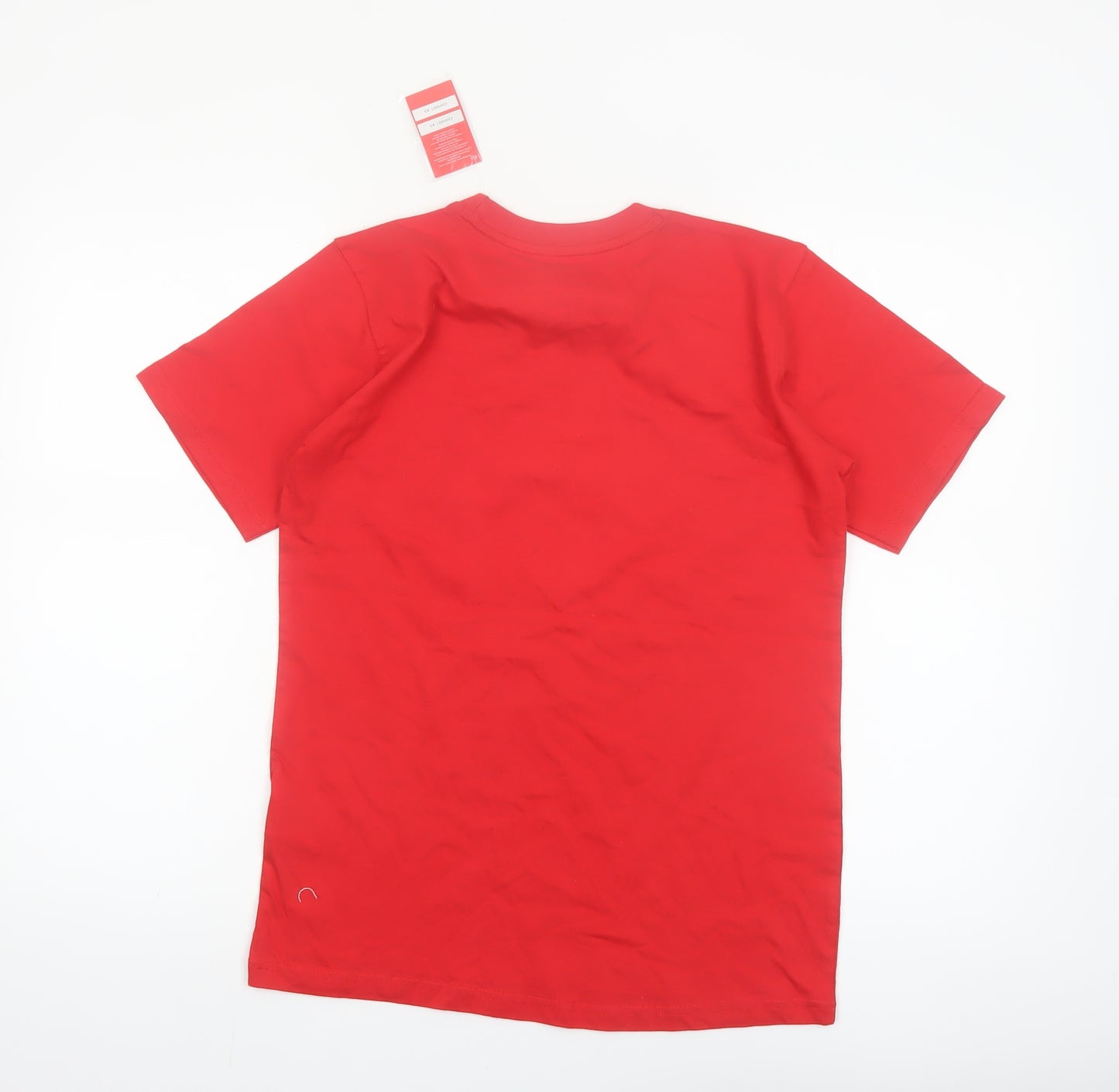 Splash Arts Men's Red Switzerland Flag Cotton T-Shirt XS