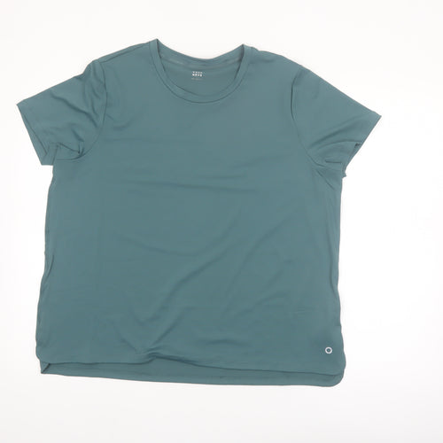 Marks and Spencer Women's Green Goodmove Active T-Shirt Size 20