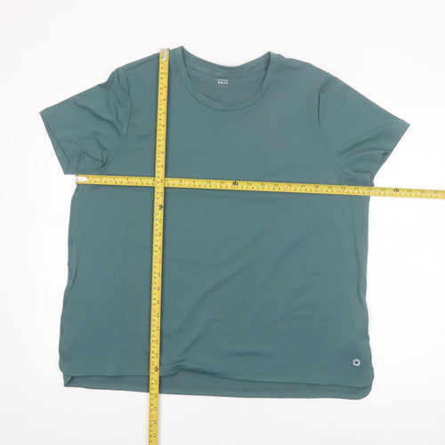 Marks and Spencer Women's Green Goodmove Active T-Shirt Size 20