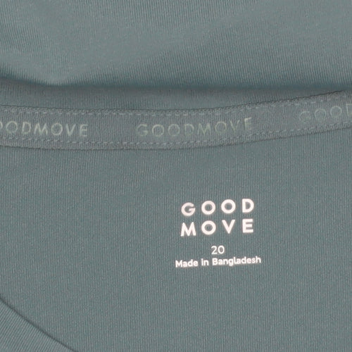Marks and Spencer Women's Green Goodmove Active T-Shirt Size 20