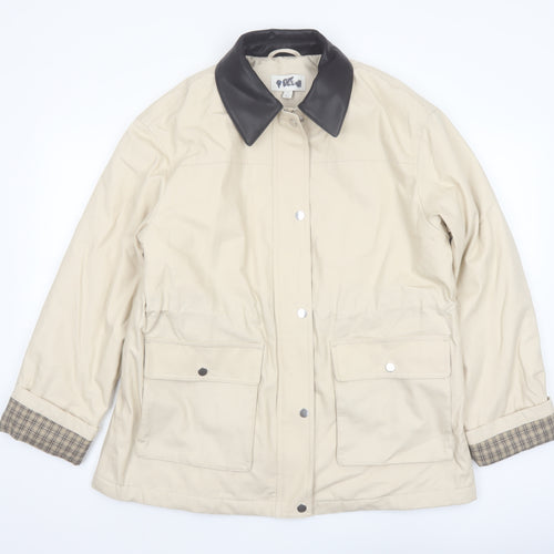 Marks and Spencer Men's Beige Water Resistant Rain Jacket Medium