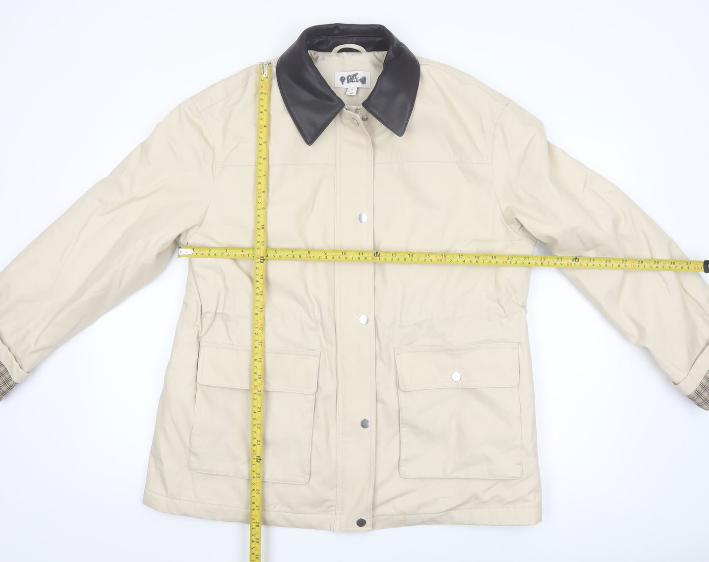 Marks and Spencer Men's Beige Water Resistant Rain Jacket Medium