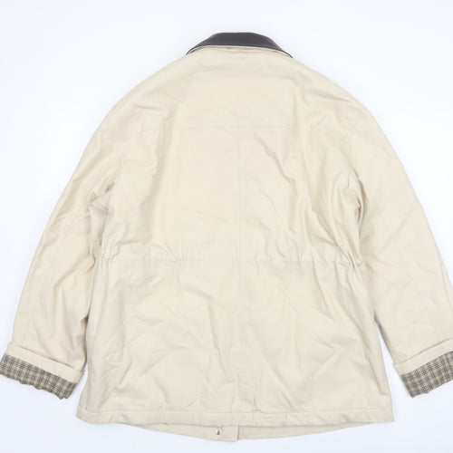 Marks and Spencer Men's Beige Water Resistant Rain Jacket Medium