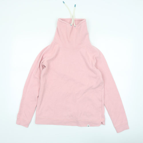 Joules Women Pink UK 10 Pullover Sweatshirt with Funnel Neck
