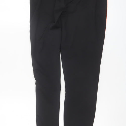 Papaya Active Black Orange Trim Women's M Leggings Polyester Elastane