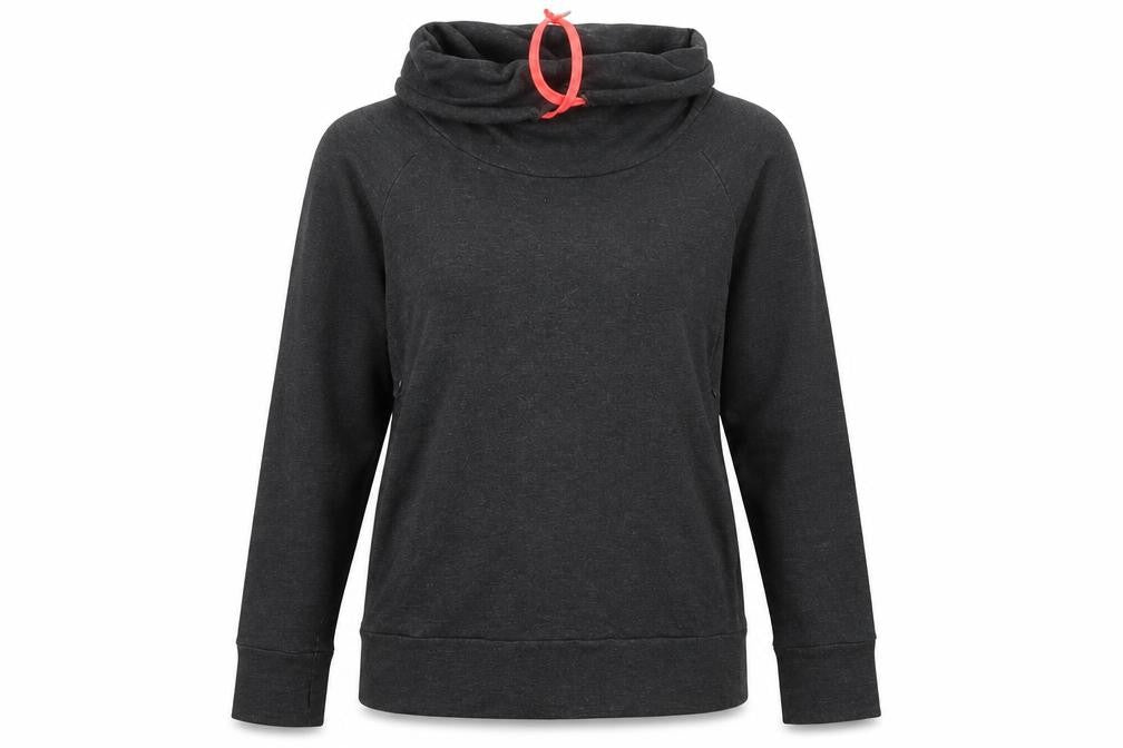 Front view of Seraphine Women's Charcoal Pullover Hoodie Small Maternity Soft Stretch