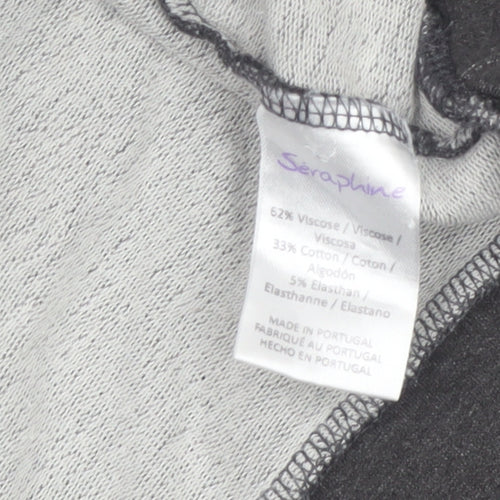 Seraphine Women's Charcoal Pullover Hoodie Small Maternity Soft Stretch