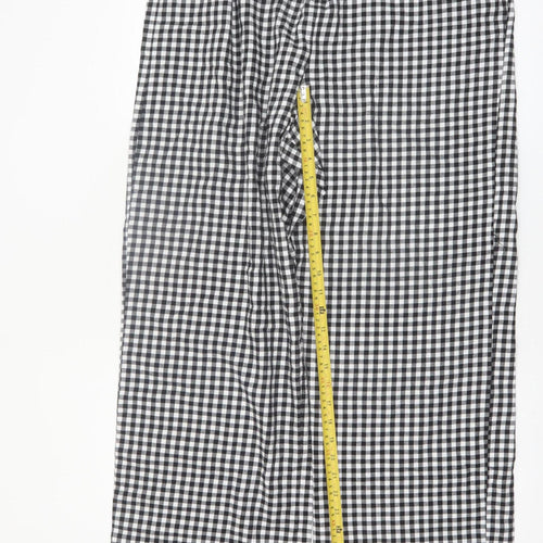 Marks and Spencer Women Black Check Cotton Pyjama Pants L