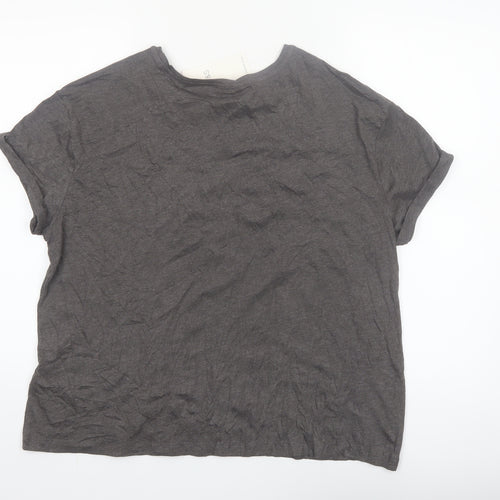 Marks and Spencer Women's Grey Funny T-Shirt Pyjama Top L