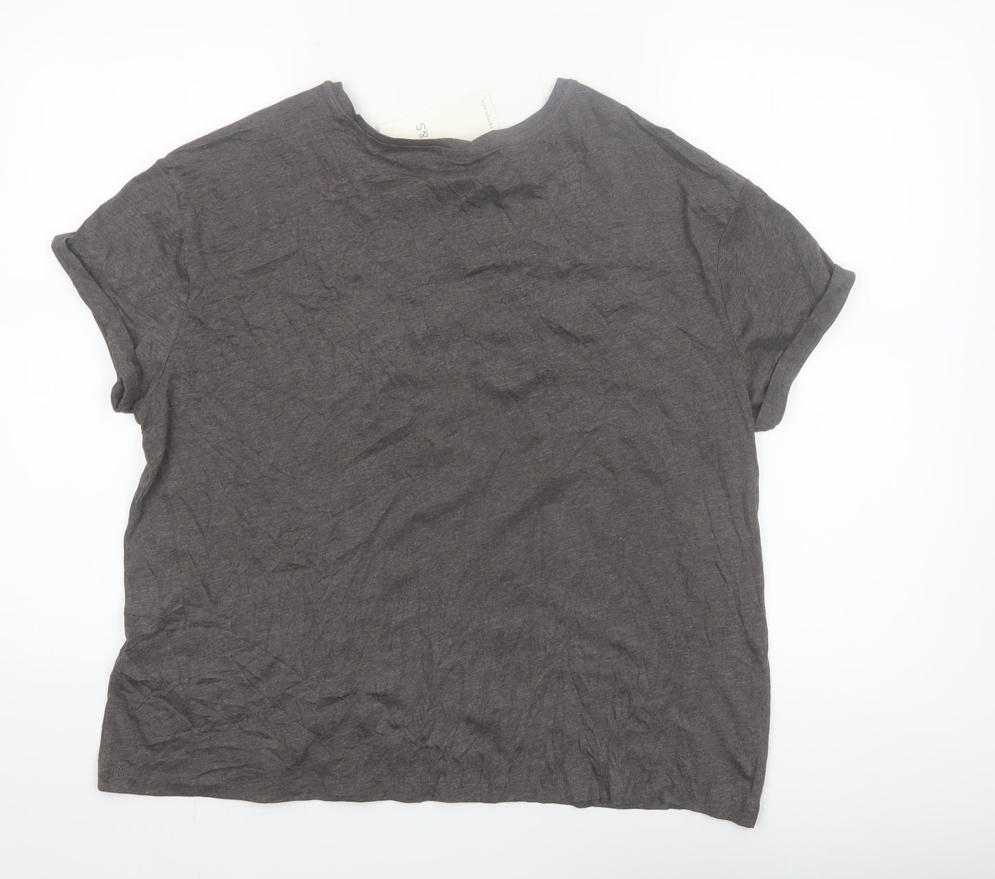 Marks and Spencer Women's Grey Funny T-Shirt Pyjama Top L