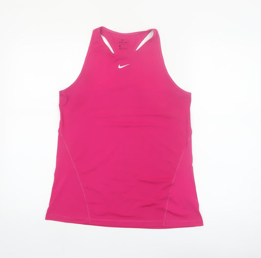 Nike Women’s Pink Dri-FIT Racerback Tank Top Medium