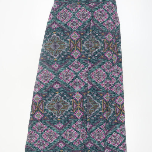 Mossimo Women’s Multicoloured Geometric Midi A-Line Skirt XS
