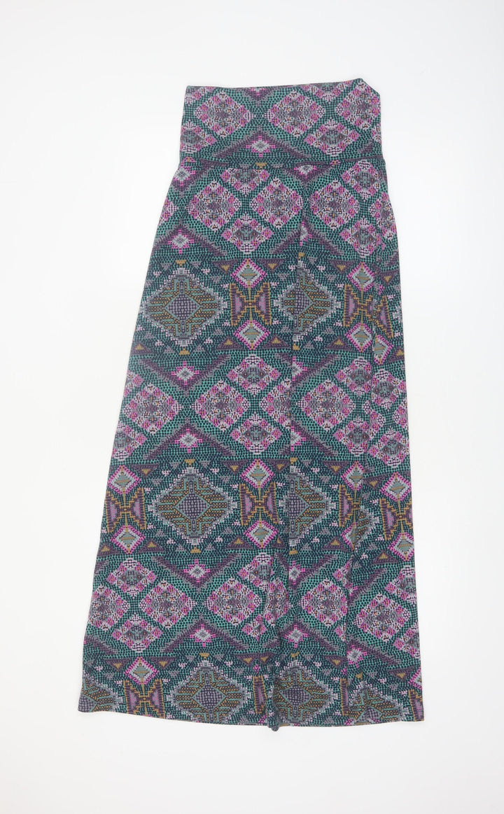 Mossimo Women’s Multicoloured Geometric Midi A-Line Skirt XS