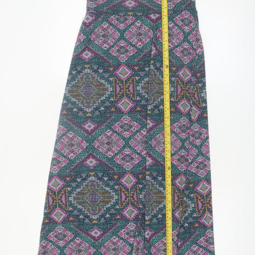 Mossimo Women’s Multicoloured Geometric Midi A-Line Skirt XS