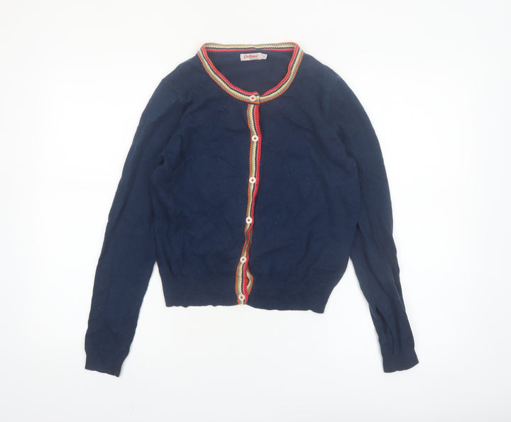 Cath Kidston Women's Blue Cardigan Small Knit Button Front