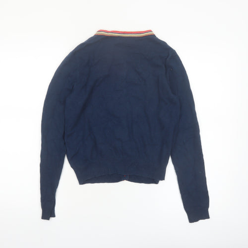 Cath Kidston Women's Blue Cardigan Small Knit Button Front