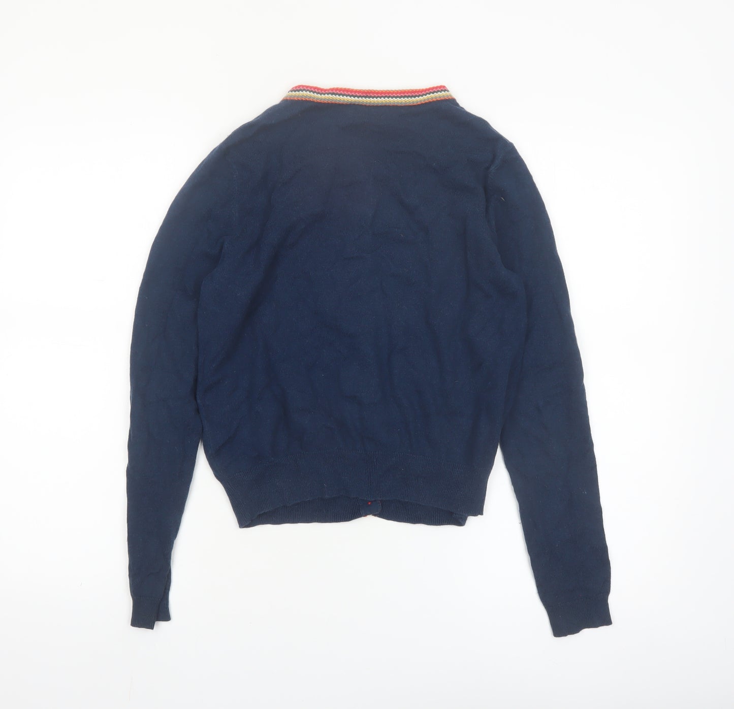 Cath Kidston Women's Blue Cardigan Small Knit Button Front