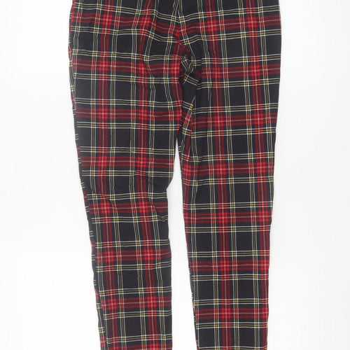 Primark Women’s Multicoloured Plaid Skinny Trousers Size 12